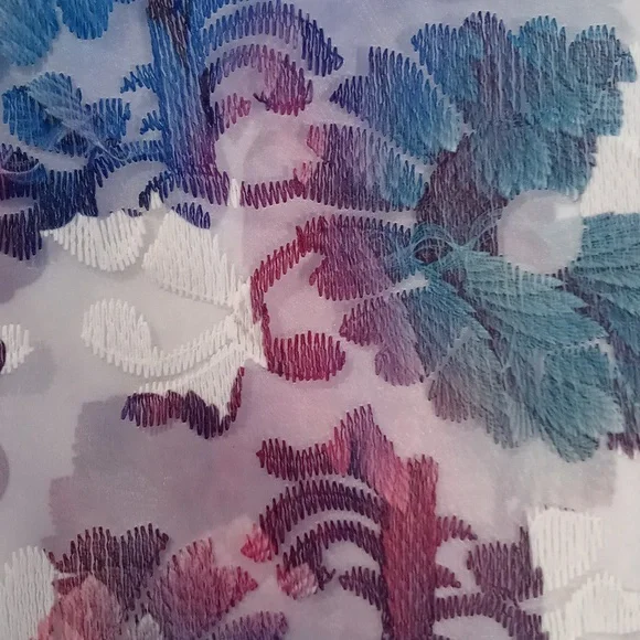 💜Badgley Mischka Belle💜 - Floral A-Line Sleeveless Olga Dress - Picture 5 of 13